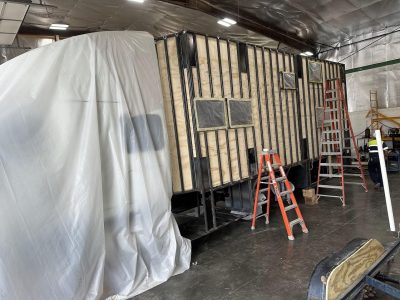 Had the Soon-to-be Motorhome all ready to be Spray Foamed