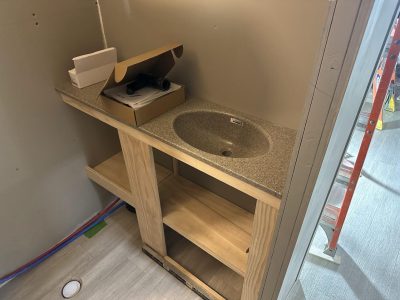 Installed Sink in the Bathroom