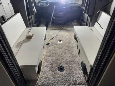 Installed Co-pilot seats (Can be folded into the middle for a bed)