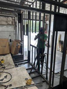 Framed / Fitted the Windows