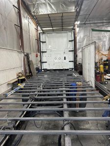Started Welding what would Become the Main Frame of the Camper Floor